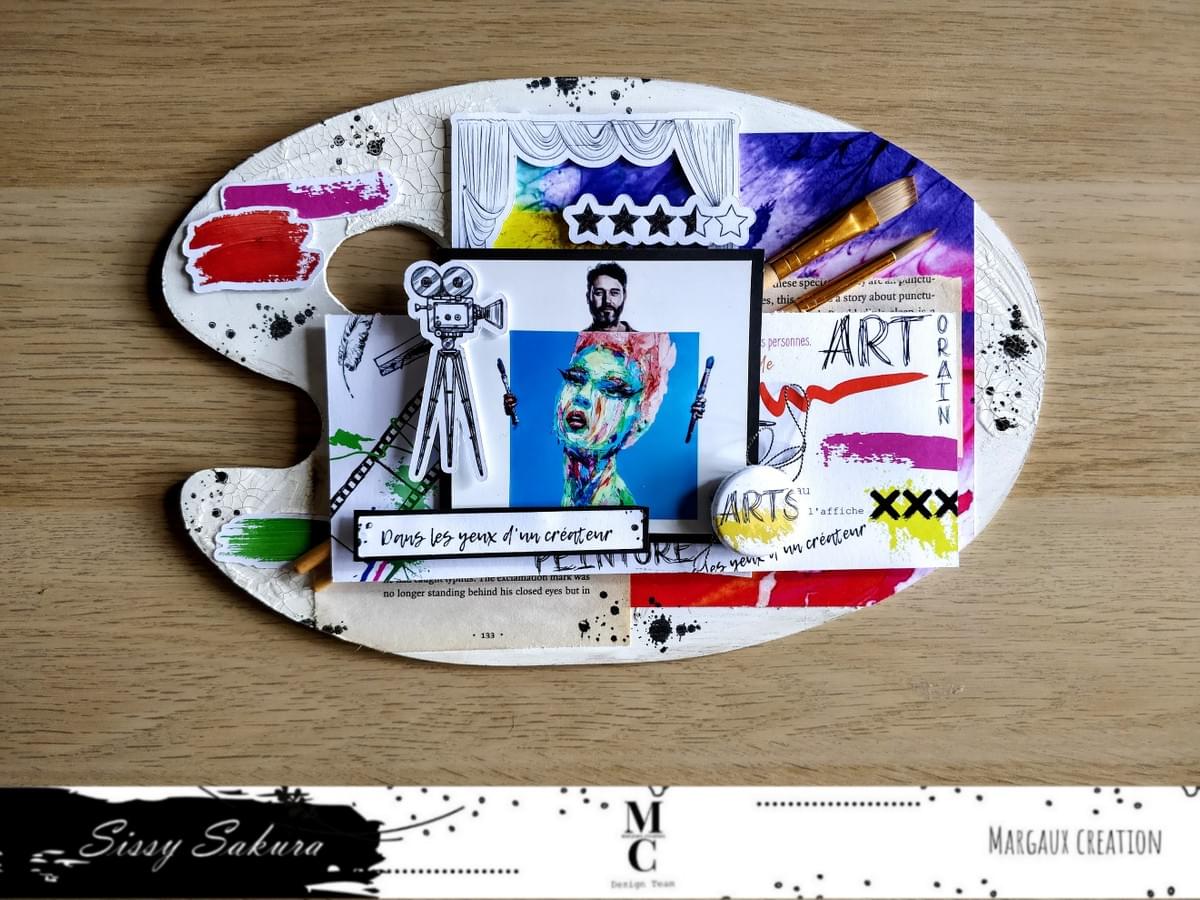 Design team MArgaux creation - Home déco palette par Sissy Sakura - collection j'aurais voulu être un artiste Design team MArgaux creation - Home déco palette par Sissy Sakura - collection j'aurais voulu être un artiste