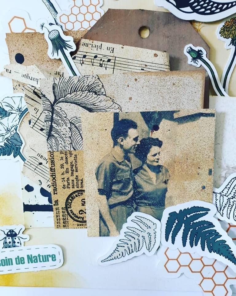Page scrap - Margaux creation - collection champêtre - Les grands parents Page scrap - Margaux creation - collection champêtre - Les grands parents