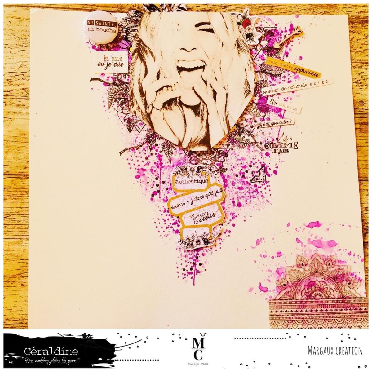 Page scrapbooking La bohème ça voulait dire ... DT MARGAUX CREATION - Géraldine Page scrapbooking La bohème ça voulait dire ... DT MARGAUX CREATION - Géraldine