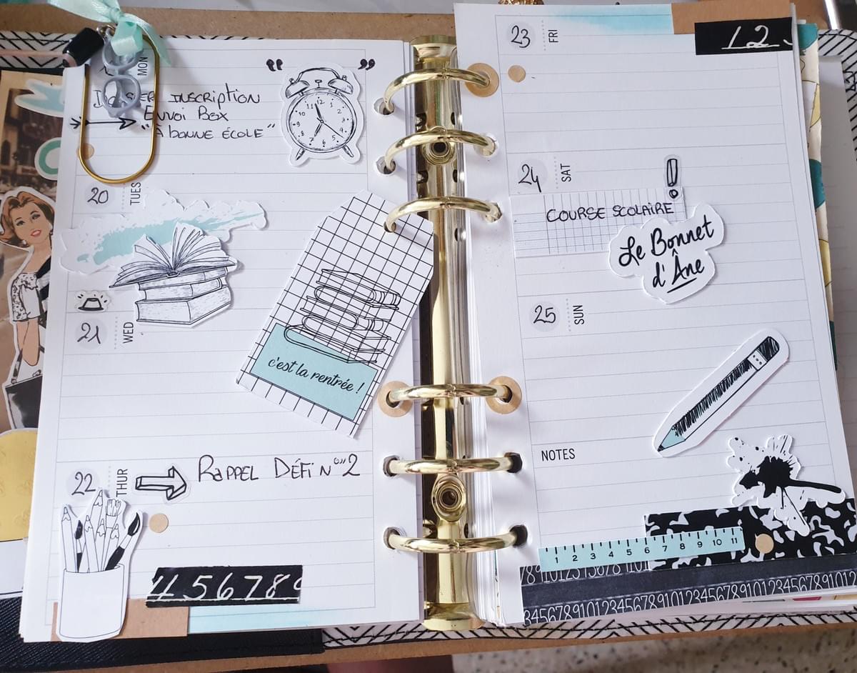 Margaux creation scrapbooking - boutique en ligne - setup planner à bonne ecole 2019 Margaux creation scrapbooking - boutique en ligne - setup planner à bonne ecole 2019