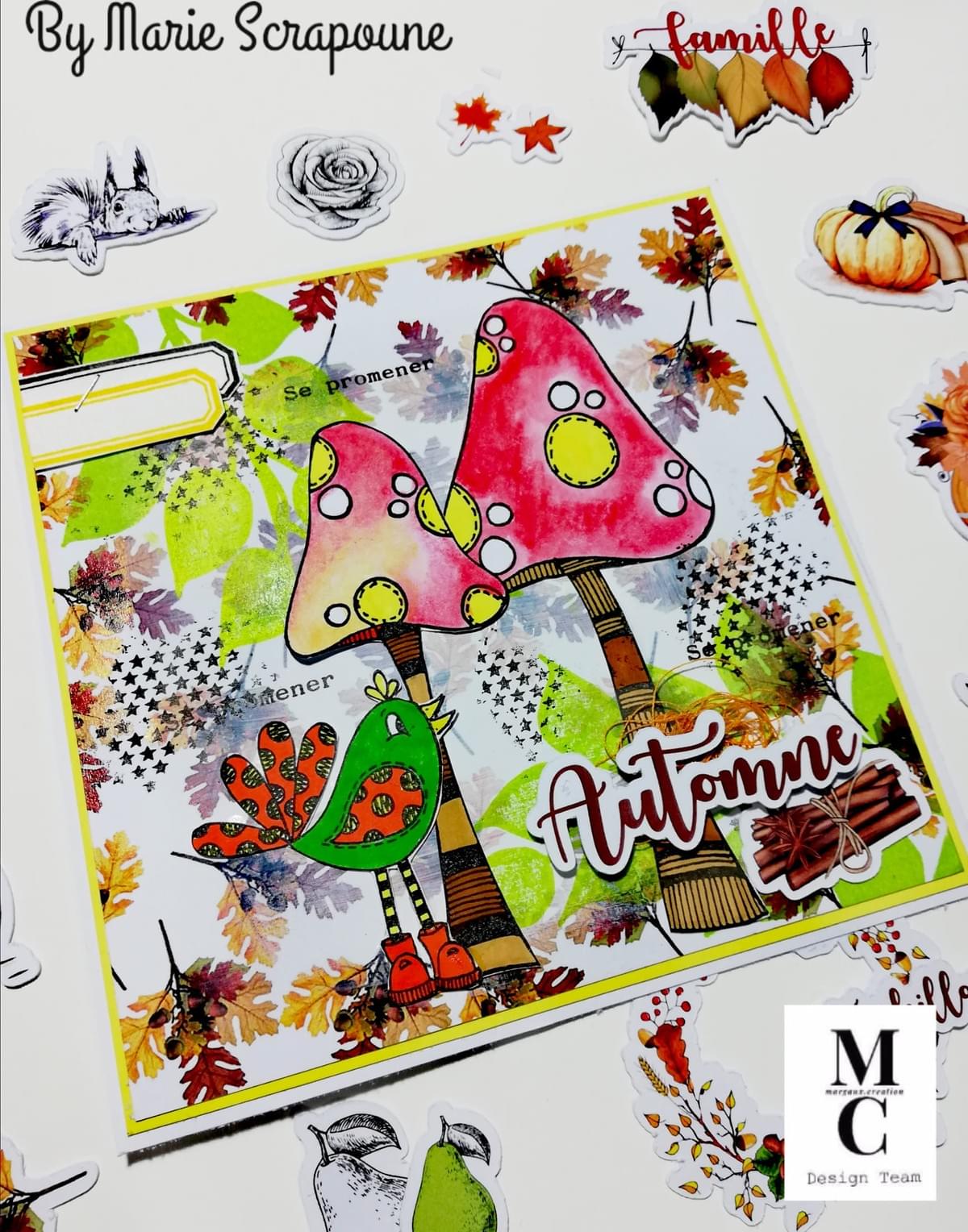 DT Marie Scrappoune - à la faveur de l'automne MArgaux creation DT Marie Scrappoune - à la faveur de l'automne MArgaux creation