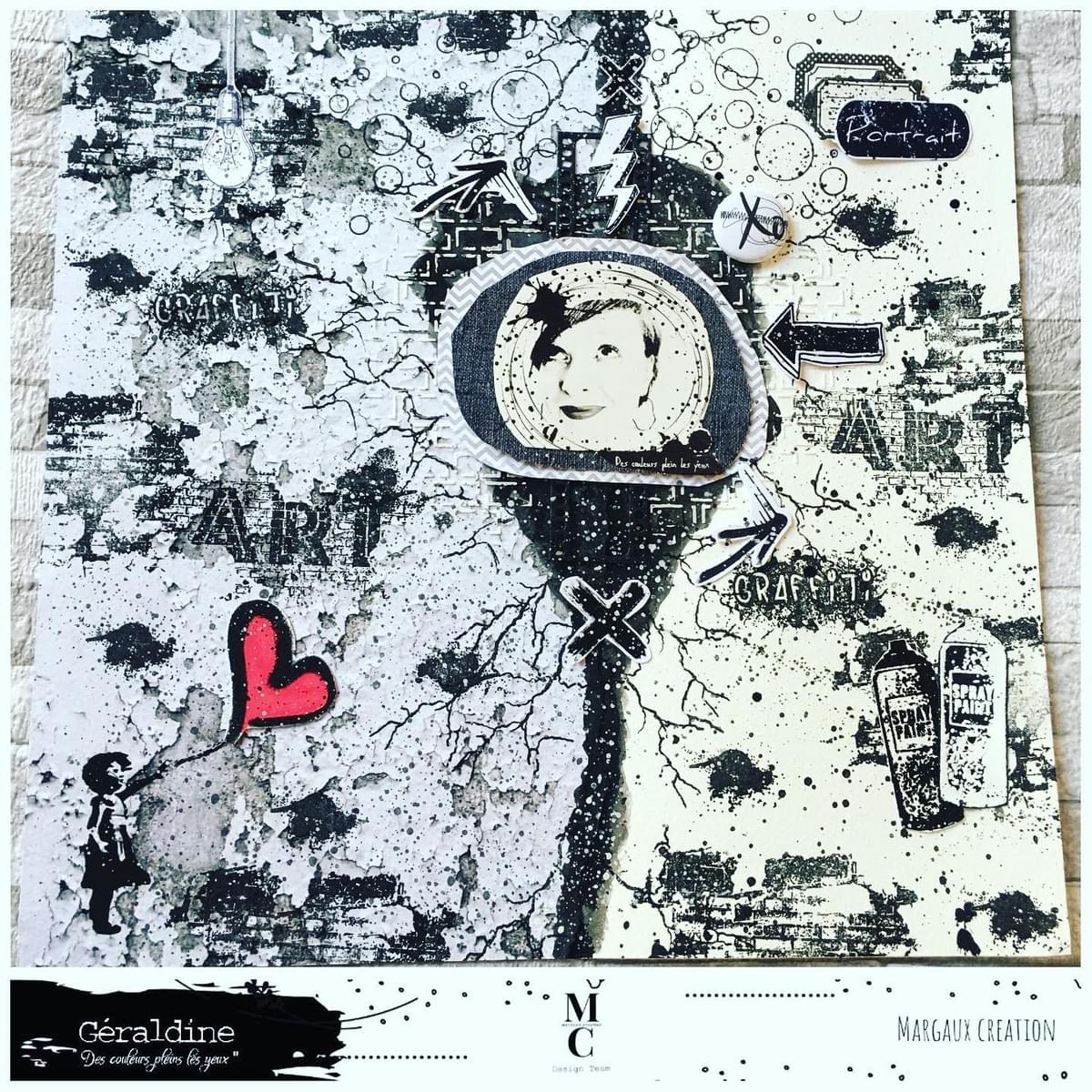 Page scrapbooking street Art DT MARGAUX CREATION - Géraldine Page scrapbooking street Art DT MARGAUX CREATION - Géraldine