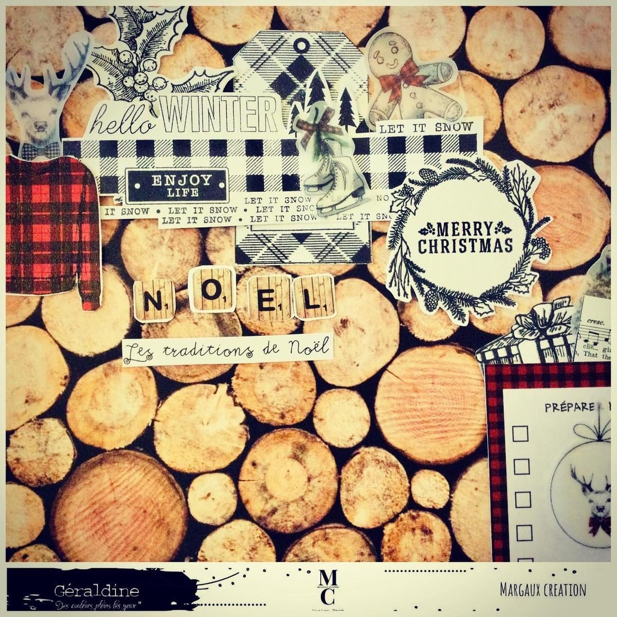 Page scrapbooking noël 2020 française Dt margaux creation - Géraldine Page scrapbooking noël 2020 française Dt margaux creation - Géraldine