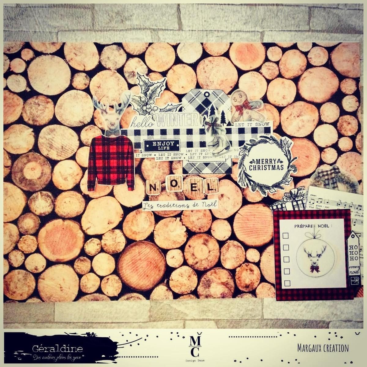 Page scrapbooking noël 2020 française Dt margaux creation - Géraldine Page scrapbooking noël 2020 française Dt margaux creation - Géraldine