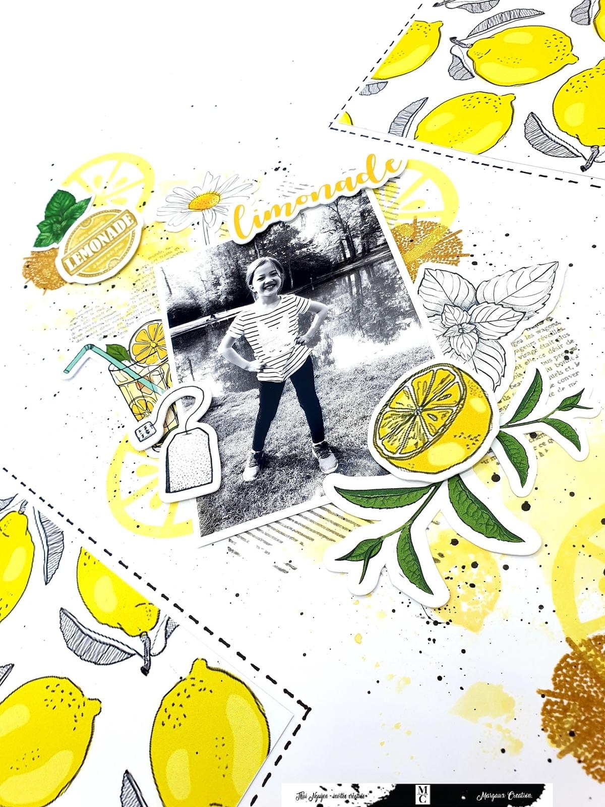 COLLECTION LIMONADE INVITEE CREATIVE - THAI NGUYEN - SCRAP & PAPER - MARGAUX CREATION COLLECTION LIMONADE INVITEE CREATIVE - THAI NGUYEN - SCRAP & PAPER - MARGAUX CREATION