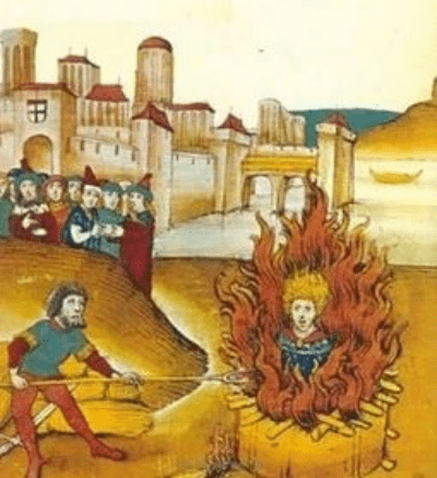 Marguerite Porète a été brûlée vive 1 er juin 1310 avec son livre « le miroir des âmes simples et anéanties » en place de Grève à Paris. Marguerite Porète a été brûlée vive 1 er juin 1310 avec son livre « le miroir des âmes simples et anéanties » en place de Grève à Paris.