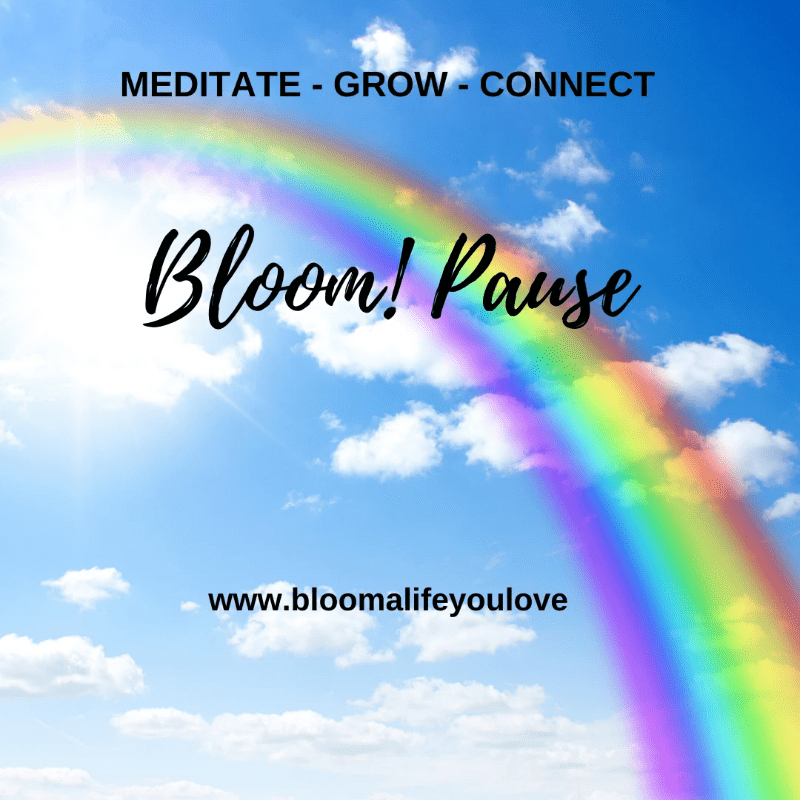 Bloom! Pause Meditate - Grow - Connect Bloom! Pause Meditate - Grow - Connect