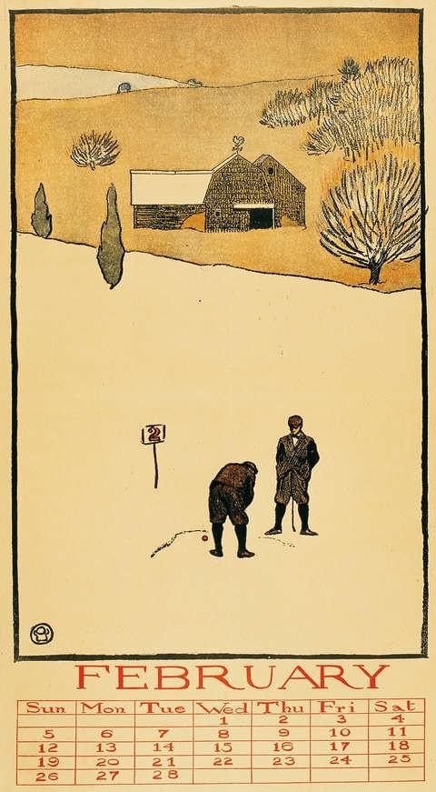 vintage-calendar-poster-for-february-by-edward-penfield vintage-calendar-poster-for-february-by-edward-penfield