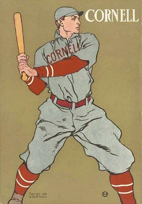 vintage-poster-art-edward-penfield-cornell-university-baseball vintage-poster-art-edward-penfield-cornell-university-baseball