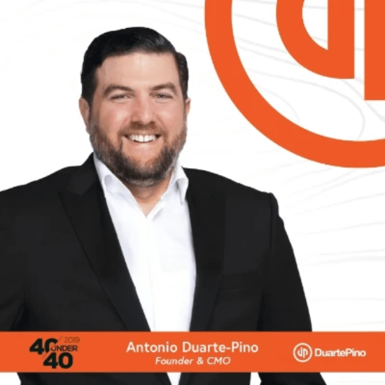40 Under 40 2019 honoree: Antonio Duarte-Pino, Founder & CMO of DuartePino 40 Under 40 2019 honoree: Antonio Duarte-Pino, Founder & CMO of DuartePino