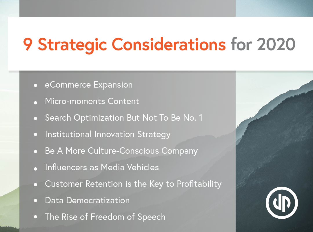 9 Strategic Considerations for 2020 9 Strategic Considerations for 2020
