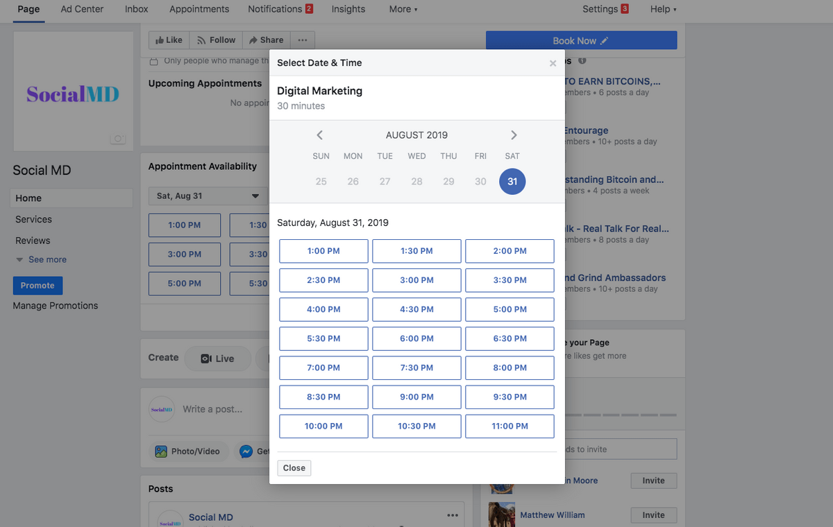 Facebook Calendar Facebook Calendar