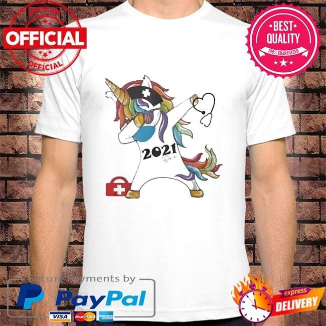 Zannashirts - Dabbing Unicorn Nurse 2021 shirt Zannashirts - Dabbing Unicorn Nurse 2021 shirt