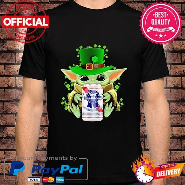 Zannashirts - Baby Yoda hug pabst blue ribbon st patrick’s day shirt Zannashirts - Baby Yoda hug pabst blue ribbon st patrick’s day shirt
