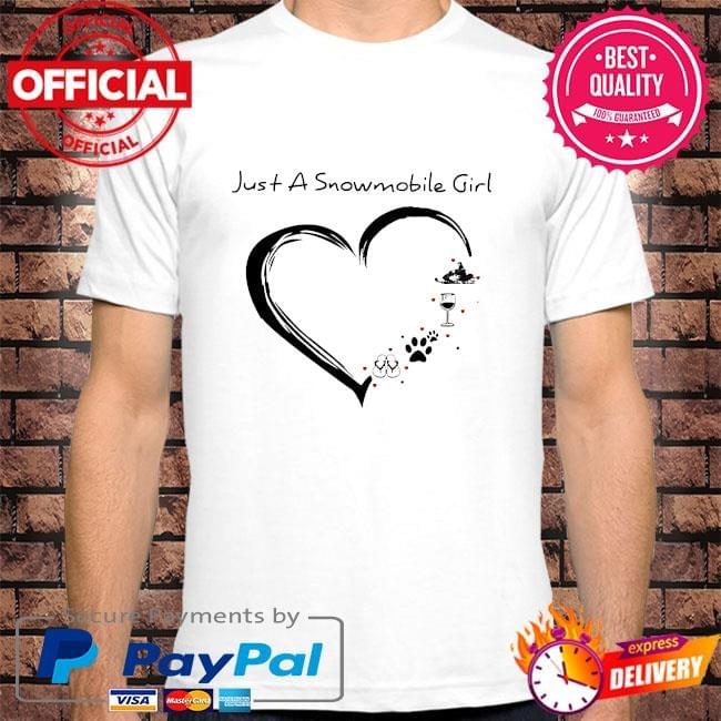 Zannashirts - Heart just a snowmobile girl shirt Zannashirts - Heart just a snowmobile girl shirt