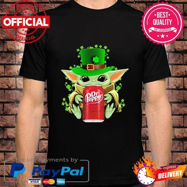 Zannashirts - Baby Yoda hug Dr Pepper st patrick’s day shirt Zannashirts - Baby Yoda hug Dr Pepper st patrick’s day shirt