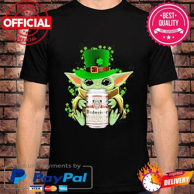 Zannashirts - Baby Yoda hug budweiser st patrick’s day shirt Zannashirts - Baby Yoda hug budweiser st patrick’s day shirt