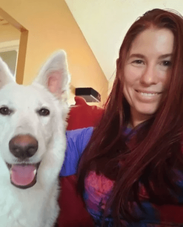 Clare-Anne and her lovely pet dog! Clare-Anne and her lovely pet dog!
