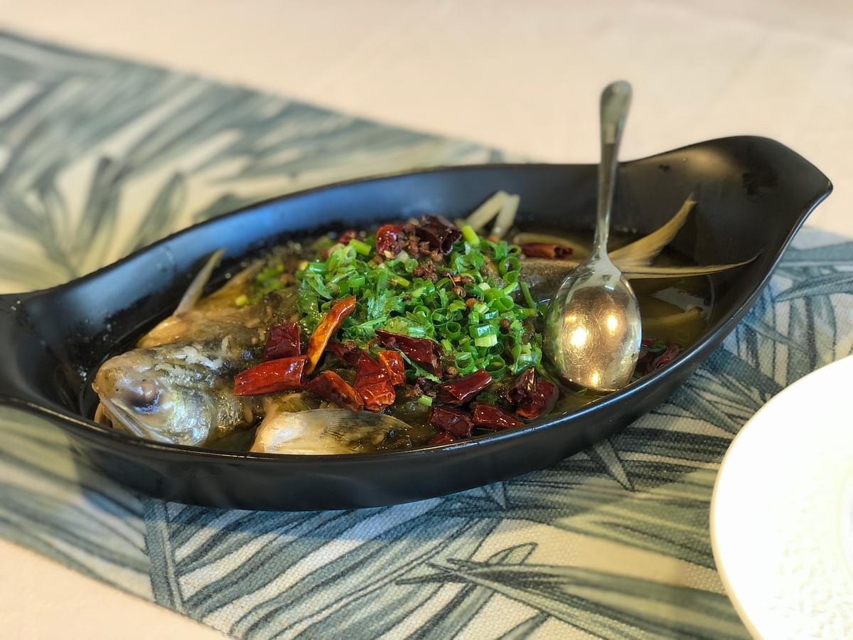 清境來福居民宿無菜料理|香辣水煮魚 清境來福居民宿無菜料理|香辣水煮魚