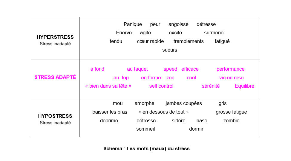 Téchniques TOP: les mots du stress - les maux du stress Téchniques TOP: les mots du stress - les maux du stress