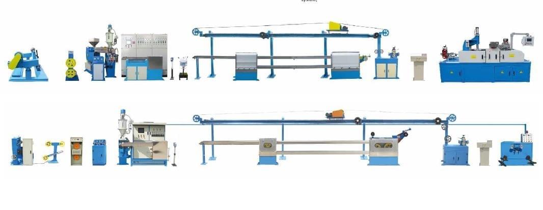 50+34 cable extrusion line for double layer and double colors 50+34 cable extrusion line for double layer and double colors