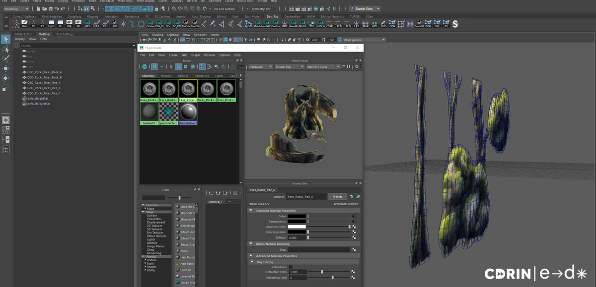 Découpe et reproduction en 3D des mesh dans Maya Découpe et reproduction en 3D des mesh dans Maya