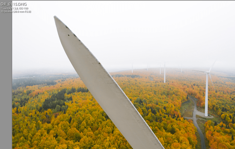 Éolienne endommagée Éolienne endommagée