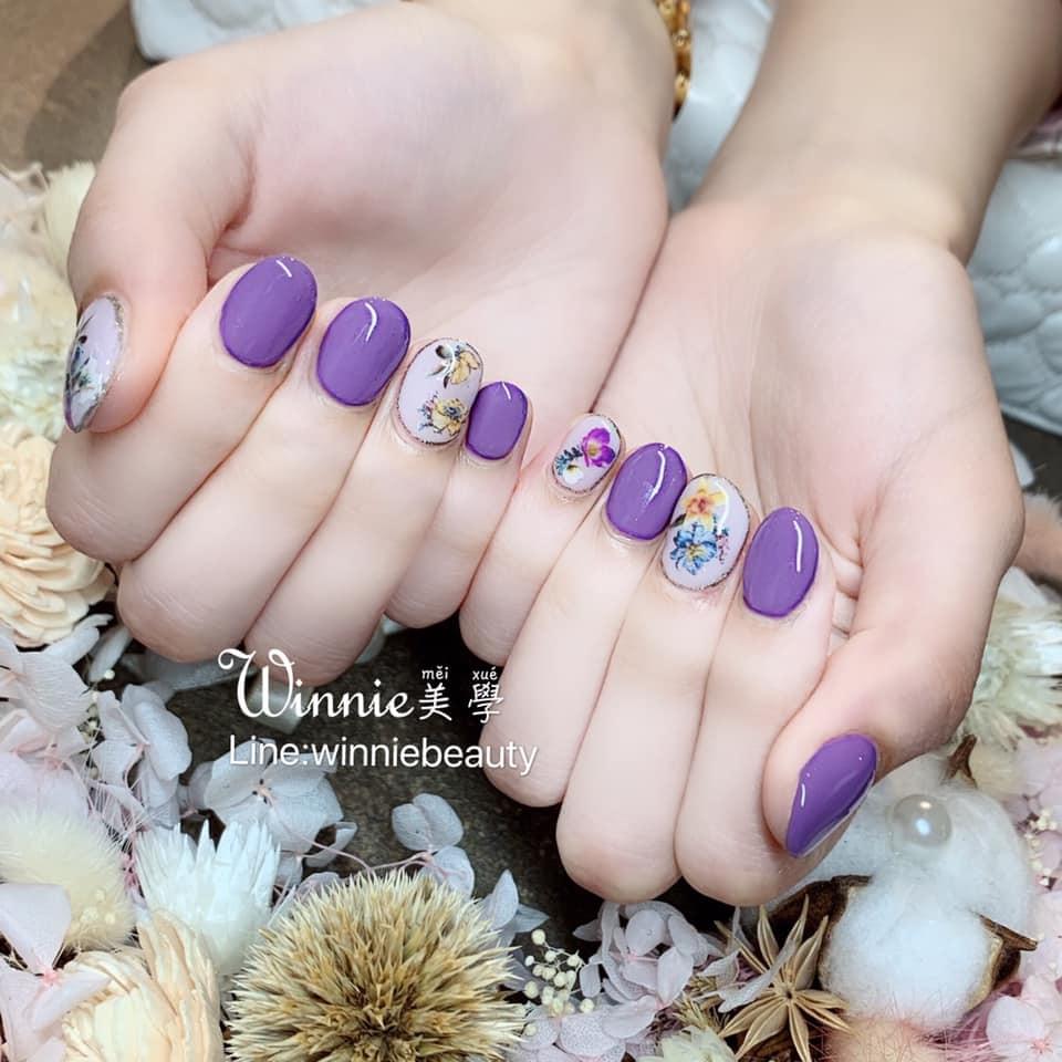 花卉美甲 花卉美甲