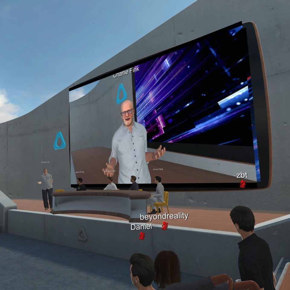 Charlie moderates on Engage VR at V2EC, 2020 CHARLIE FINK Charlie moderates on Engage VR at V2EC, 2020 CHARLIE FINK