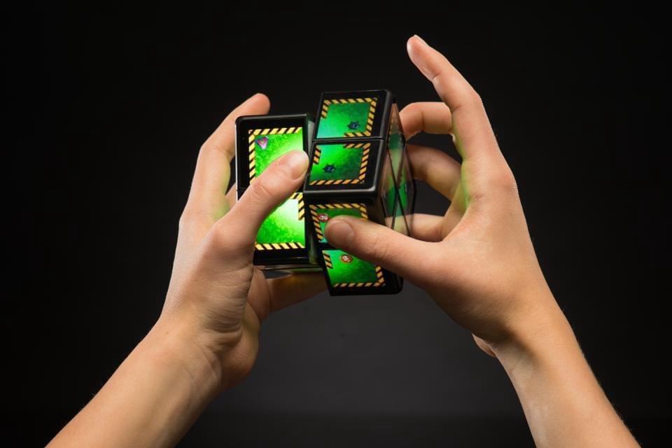 A new twist on an old favorite. This also has that satisfying click as you spin cubes to make them match. MARK MADEO A new twist on an old favorite. This also has that satisfying click as you spin cubes to make them match. MARK MADEO