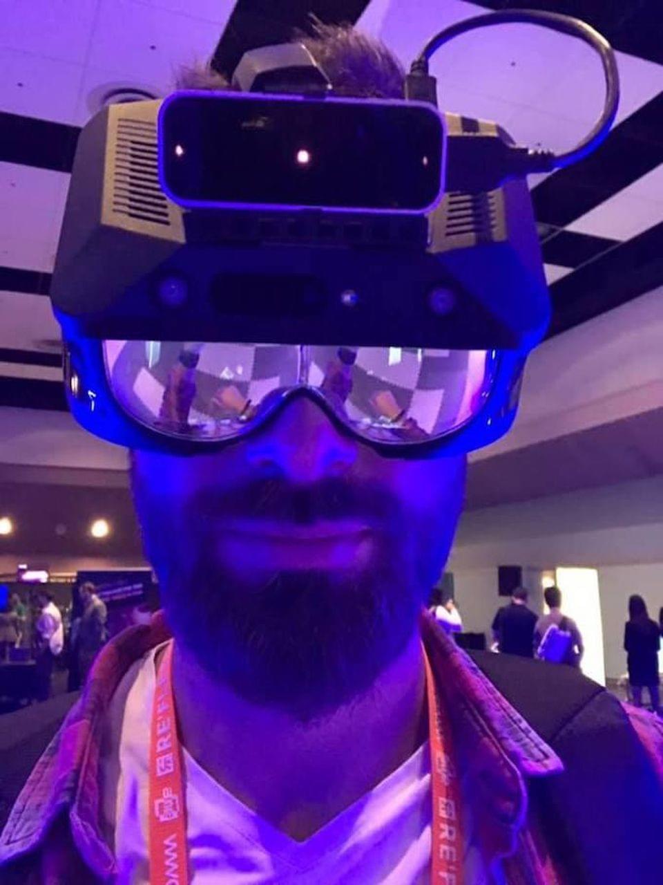 Konstantin Netyliov in RealMax, which was running demos in the AWE Playground. KONSTANTIN NETYLIOV Konstantin Netyliov in RealMax, which was running demos in the AWE Playground. KONSTANTIN NETYLIOV