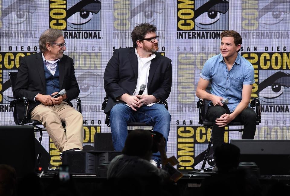SAN DIEGO, CA — JULY 22: (L-R) Director Steven Spielberg, writer Ernest Cline and actor Tye Sheridan attend the Warner Bros. Pictures ‘Ready Player One’ Presentation during Comic-Con International 2017 at San Diego Convention Center on July 22, 2017 in San Diego, California. (Photo by Kevin Winter/Getty Images) SAN DIEGO, CA — JULY 22: (L-R) Director Steven Spielberg, writer Ernest Cline and actor Tye Sheridan attend the Warner Bros. Pictures ‘Ready Player One’ Presentation during Comic-Con International 2017 at San Diego Convention Center on July 22, 2017 in San Diego, California. (Photo by Kevin Winter/Getty Images)
