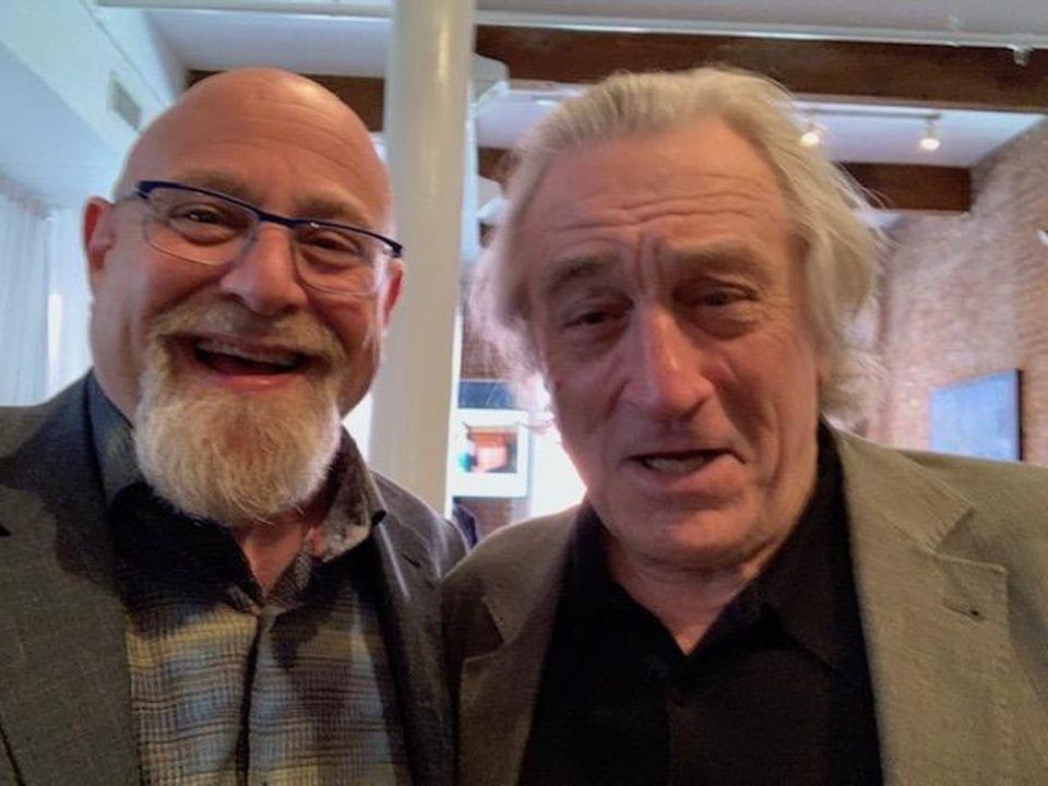 My third selfie with Tribeca co-founder, mega star Robert DeNiro. He called me a truth teller. Nicest thing you can say to a writer. Bob doesn’t look so good here but when I asked to take another he said “that one is fine.” CHARLIE FINK My third selfie with Tribeca co-founder, mega star Robert DeNiro. He called me a truth teller. Nicest thing you can say to a writer. Bob doesn’t look so good here but when I asked to take another he said “that one is fine.” CHARLIE FINK