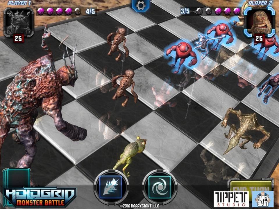 Turned based strategy game Hologrid Monster features characters developed by Phil Tippett. Turned based strategy game Hologrid Monster features characters developed by Phil Tippett.