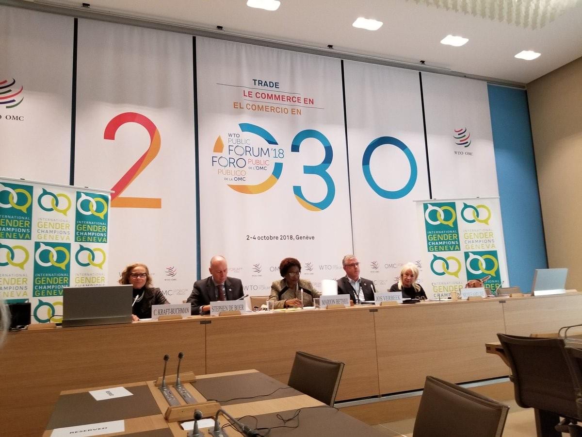 l to r: CKB/w@tt; Amb. de Boer/Canada; Marion Bethel/CEDAW; Jos Verbeek/World Bank; Nicole Ameline/CEDAW l to r: CKB/w@tt; Amb. de Boer/Canada; Marion Bethel/CEDAW; Jos Verbeek/World Bank; Nicole Ameline/CEDAW
