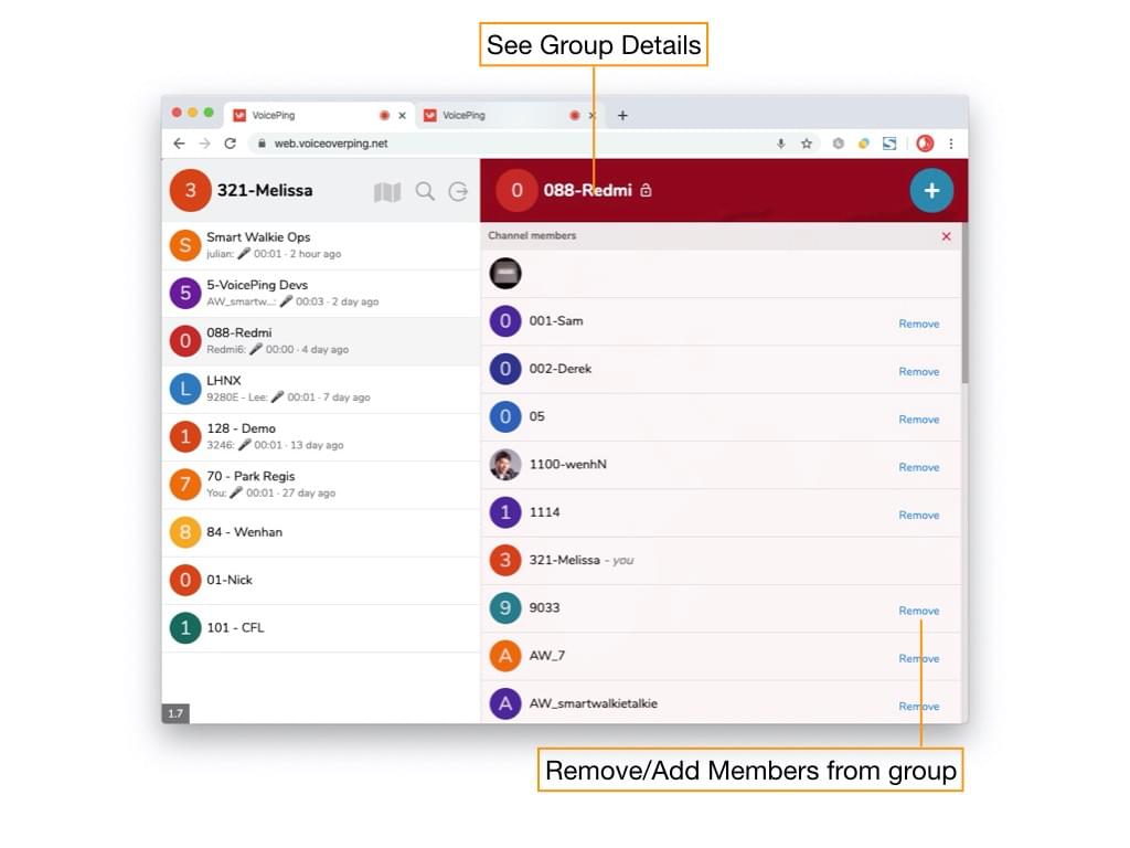 Add or Remove group members Add or Remove group members