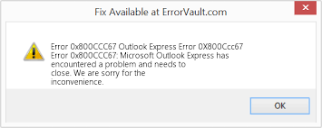 Outlook Error 0x800ccc67 Outlook Error 0x800ccc67