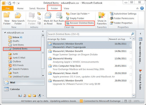 How to recover deleted mails from OutlookHow to recover deleted mails from Outlook How to recover deleted mails from OutlookHow to recover deleted mails from Outlook