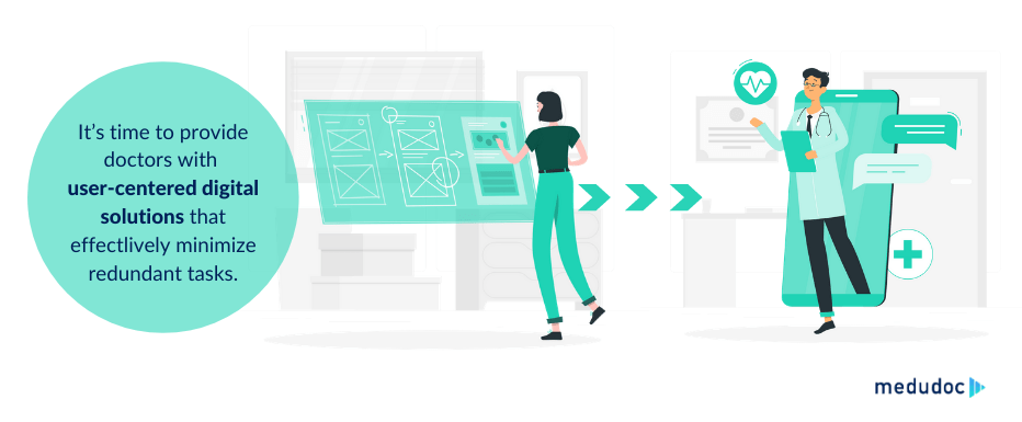 User-centered design of digital tools in the healthcare sector has long been neglected — at the expense of doctors and patients. @medudoc User-centered design of digital tools in the healthcare sector has long been neglected — at the expense of doctors and patients. @medudoc