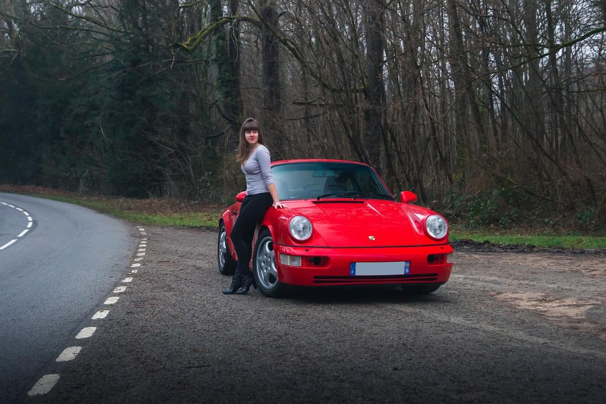 Porsche 911 type 964 rouge Porsche 911 type 964 rouge
