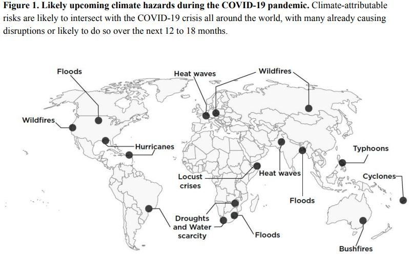 Carly A. Phillips, et al. “Compound climate risks in the COVID-19 pandemic”. Nature Climate Change. 15 de Maio de 2020. Carly A. Phillips, et al. “Compound climate risks in the COVID-19 pandemic”. Nature Climate Change. 15 de Maio de 2020.