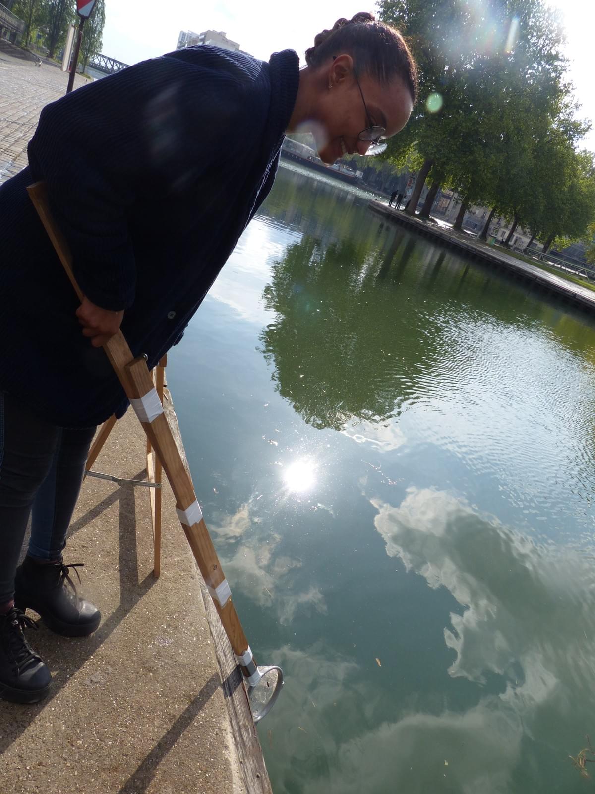 Elodie et son épuisette Elodie et son épuisette