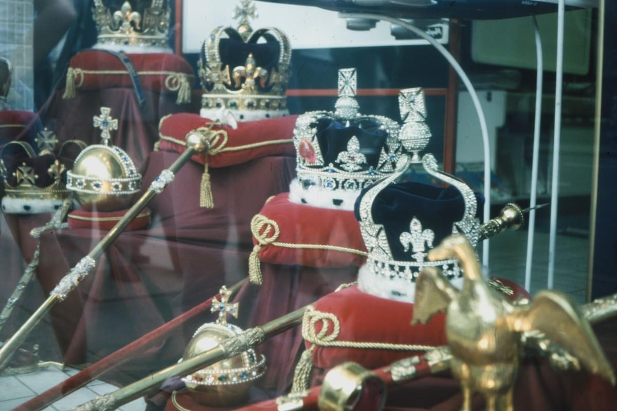 Image by Annie Spratt of the British royal regalia of crowns, orbs and sceptres. Image by Annie Spratt of the British royal regalia of crowns, orbs and sceptres.