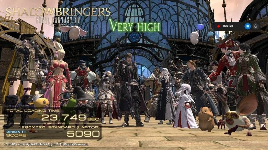 FINAL FANTASY XIV: Shadowbringers跑一圈遊戲,採720P及標準設定拿到VERY HIGH。 彭子豪/攝影 FINAL FANTASY XIV: Shadowbringers跑一圈遊戲,採720P及標準設定拿到VERY HIGH。 彭子豪/攝影