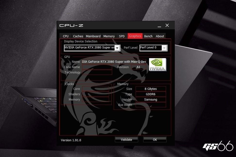 GS66 Stealth採用今(15)日才可出貨的GeForce RTX2080 SUPER With Max-Q Design GDDR6 8GB顯示晶片。 彭子豪/攝影 GS66 Stealth採用今(15)日才可出貨的GeForce RTX2080 SUPER With Max-Q Design GDDR6 8GB顯示晶片。 彭子豪/攝影