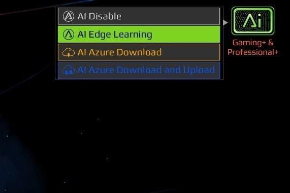 AORUS 15 SA與家族產品一致,導入微軟Azure AI效能動態調教技術。彭子豪/攝影 AORUS 15 SA與家族產品一致,導入微軟Azure AI效能動態調教技術。彭子豪/攝影