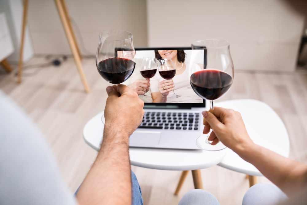 Try a remote wine tasting for a virtual party activity Try a remote wine tasting for a virtual party activity