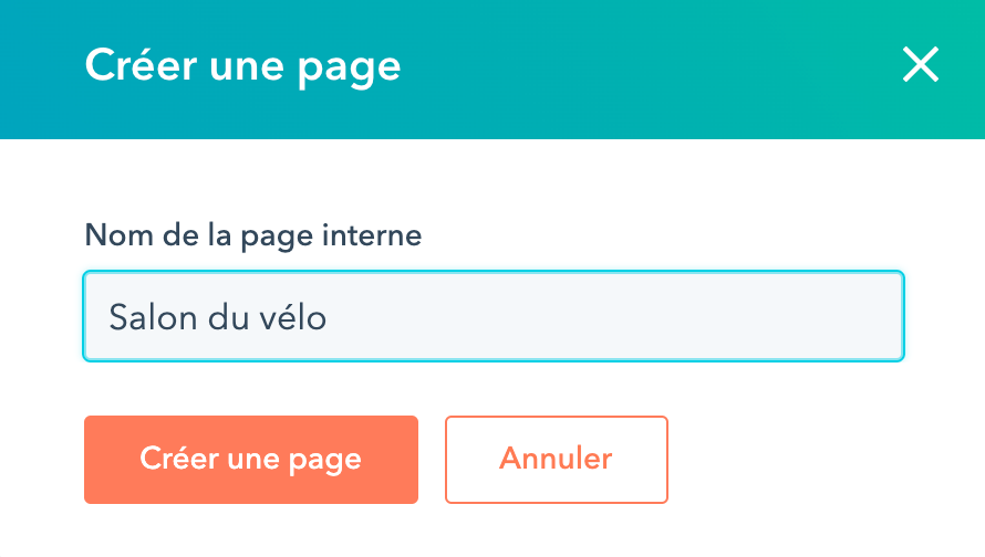 Choix du nom de la landing page Choix du nom de la landing page