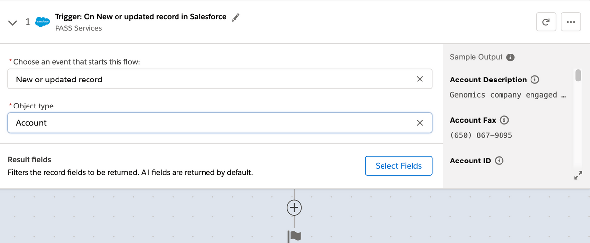 Choix d'un objet Account dans un flux Mulesoft Composer pour Salesforce Choix d'un objet Account dans un flux Mulesoft Composer pour Salesforce