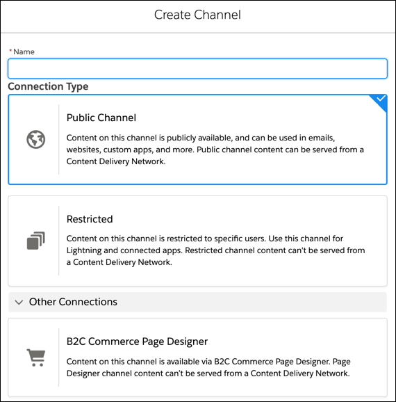 Configuration d'un canal pour le CDN Akamai dans Salesforce CMS Configuration d'un canal pour le CDN Akamai dans Salesforce CMS